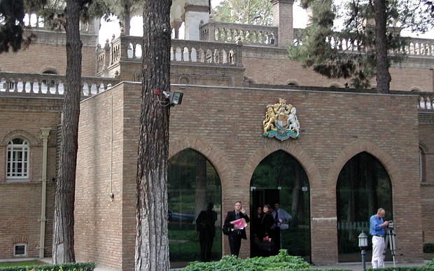 British Embassy in the Iranian capital Tehran in 2003