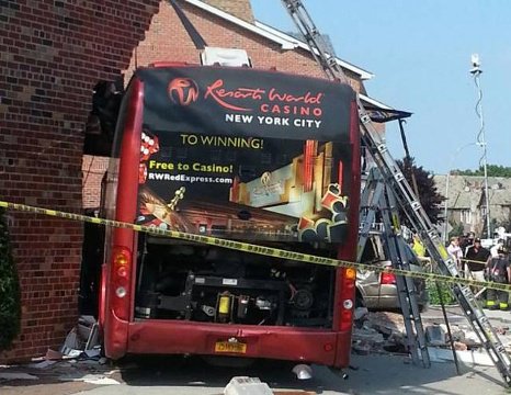 Local News Casino bus crashes into building in NYC By Micheal Inzaghi