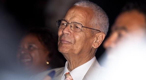 Julian Bond on Aug. 25 2011 with past leaders of the Civil Rights Movement during the week of ceremonies for the dedication of the Martin Luther King Jr. Memorial in Washington D.C