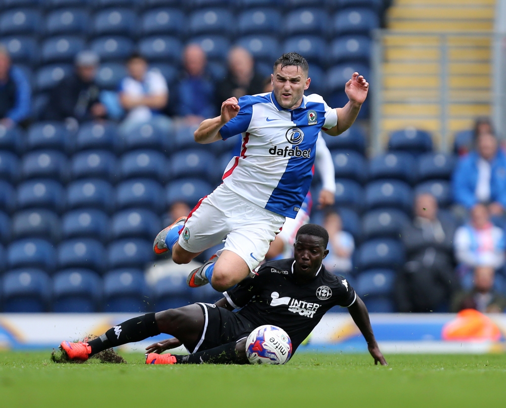 Craig Conway is fouled during Rovers win over Wigan