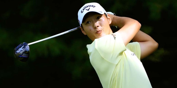 Danny Lee tees off at the Bridgestone Invitational