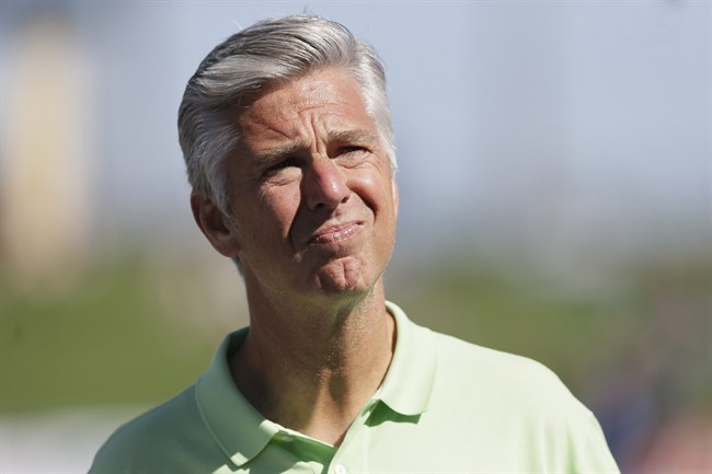 Dave Dombrowski then Detroit Tigers general manager waits for a spring training baseball game between the Tigers and the Washington Nationals in Lakeland Fla The Boston Red Sox have hired former Tigers boss