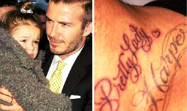 David Beckham pays tribute to Harper with new'Pretty Lady tattoo | Metro News