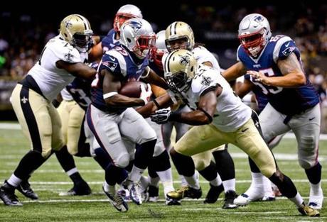 Dion Lewis had eight touches for 48 yards and a touchdown against the Saints