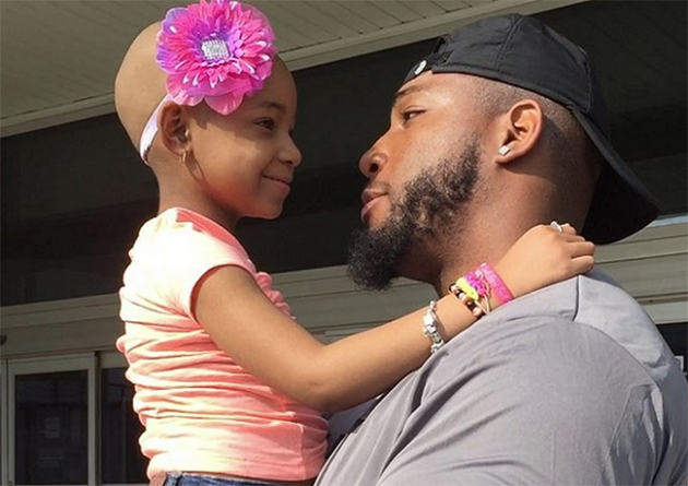 Devon Still with his daughter Leah