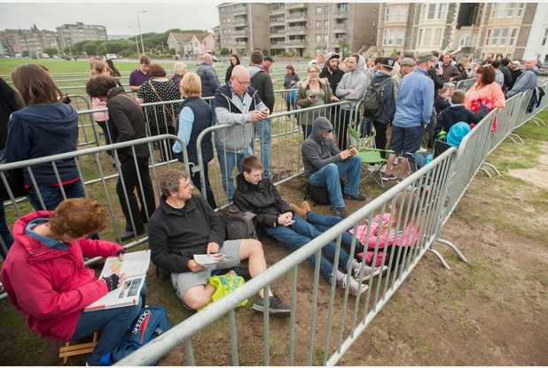 Dismaland Queues form for Banksy tickets at WestonsuperMare's Tropicana after website fails