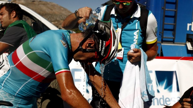 Disqualified Vincenzo Nibali is out of the Tour of Spain after receiving a tow from a team car