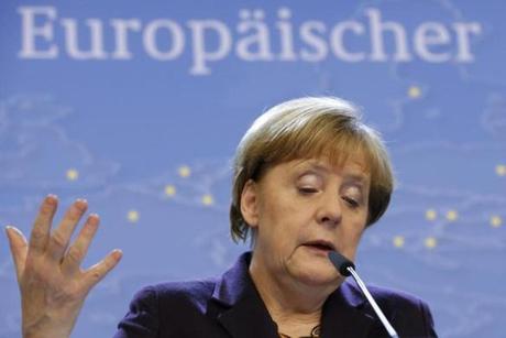 EPA		German Chancellor Angela Merkel’s government said the country would need more time to assess a proposed bailout for Greece