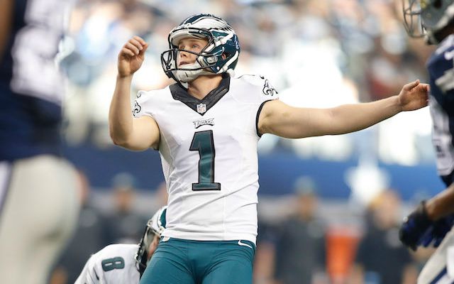 Eagles kicker Cody Parkey struggled with the new extra point distance