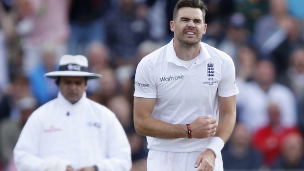 England's Jimmy Anderson sustained an injury during the third Ashes Test