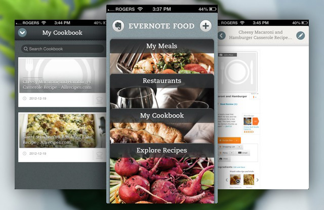 Evernote Food support ends on September 30