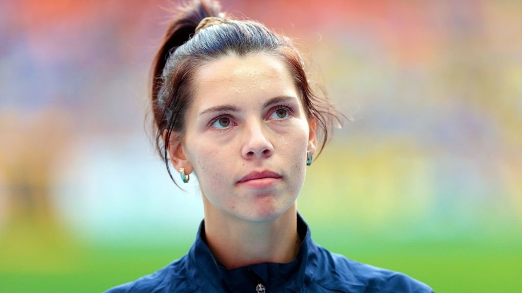 File Israeli triple jumper Hanna Knyazyeva Minenko at 2013 World Championships in Athletics