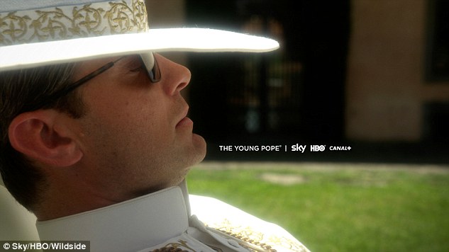 Sorrentino drama The Young Pope which sees the actor star as the first American Italian Pontiff Pius XIII