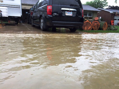 Flooding in Coldwater Ohio