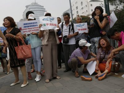 Relatives of passengers of MH370 in China