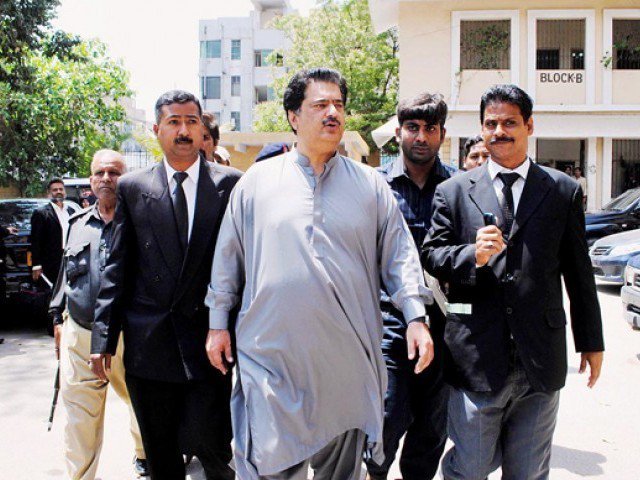 Gabol escorted by his legal team reached the court with the intent to file a petition for his security