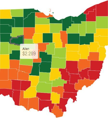 AAA Michigan Gas prices fall 10 cents in past week to $2.62- Washington Times