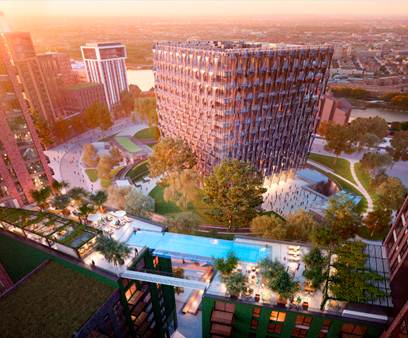 Nine Elms 'sky pool': Luxury London flat owners will be able to swim while