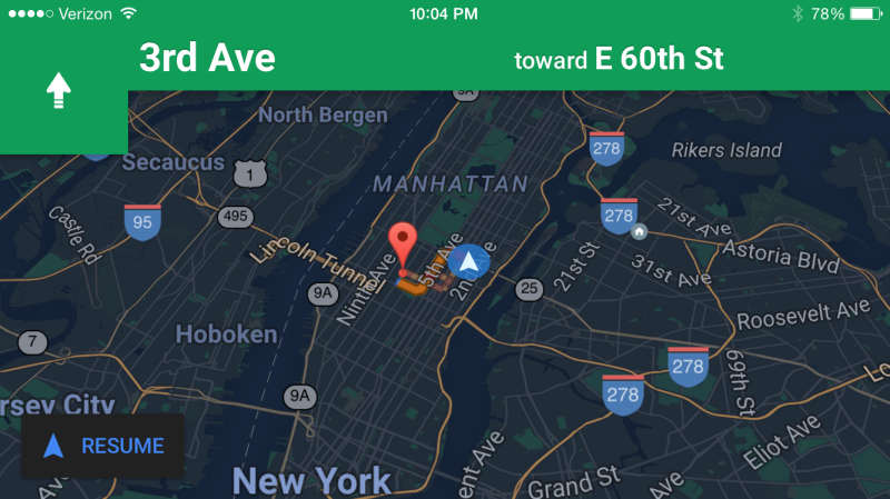 Google Maps for iOS Gets Night Mode And Custom Location Labeling