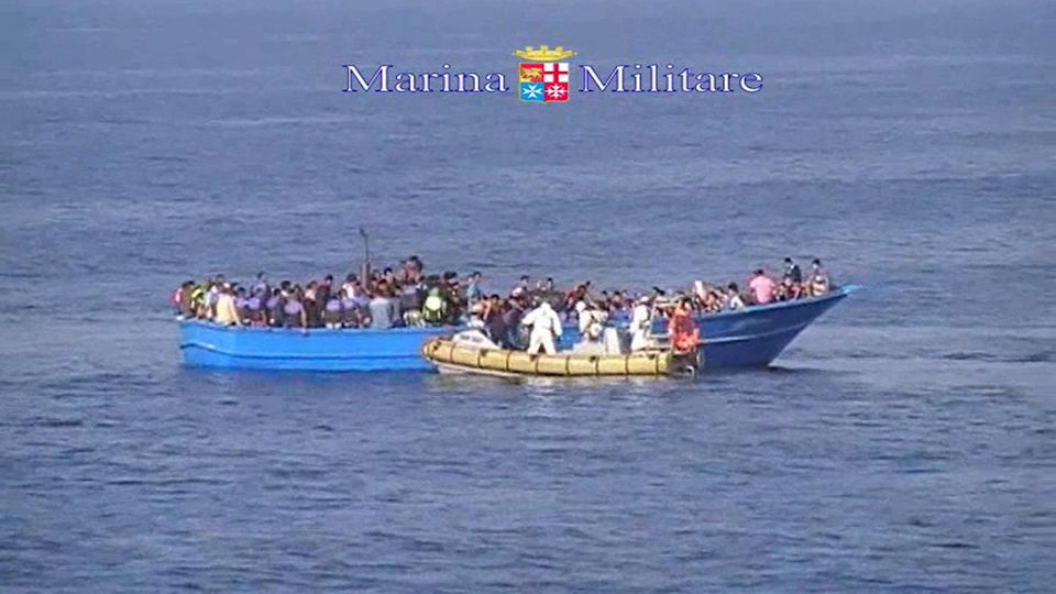 Italy At least 40 migrants dead at sea 320 others rescued