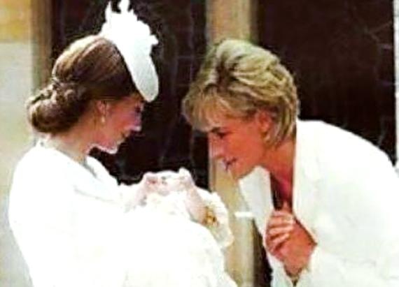 Creepy or beautiful? Princess Diana pictured with Kate Middleton and Princess