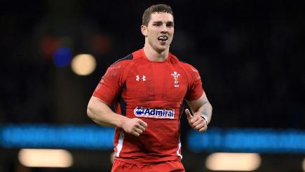 George North took part in Wales&#39 open training session