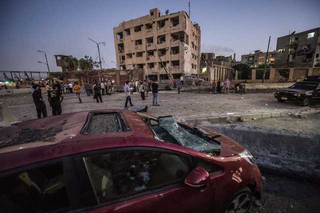 Massive blast targets security forces near Cairo