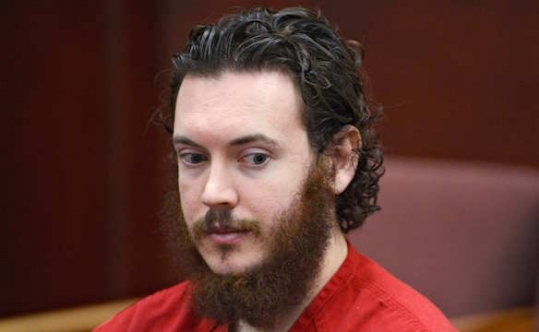 James Holmes sits in court