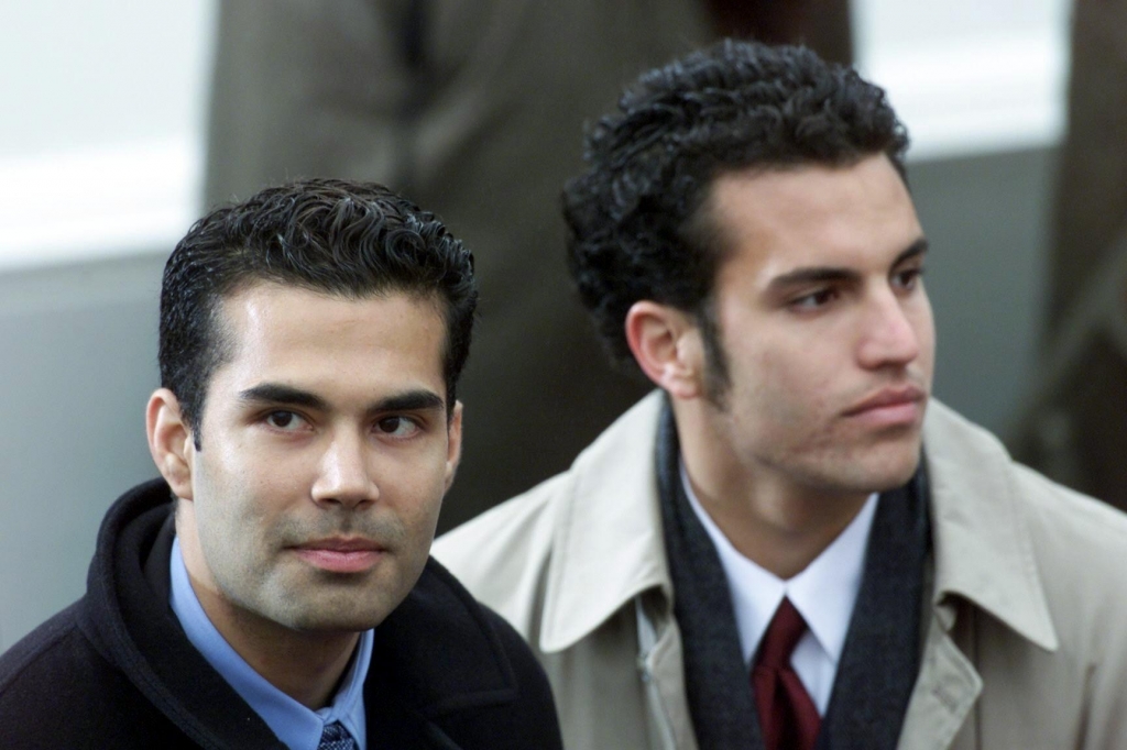 The nephews of US President-elect George W. Bush George P. Bush and Jeb Bush Jr., stand together 20 January 2001 before the swearing in ceremony at the US Capitol n Washington DC. AFP