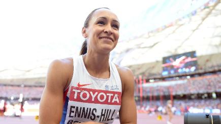 Jessica Ennis Hill is on course to become world heptathlon champion