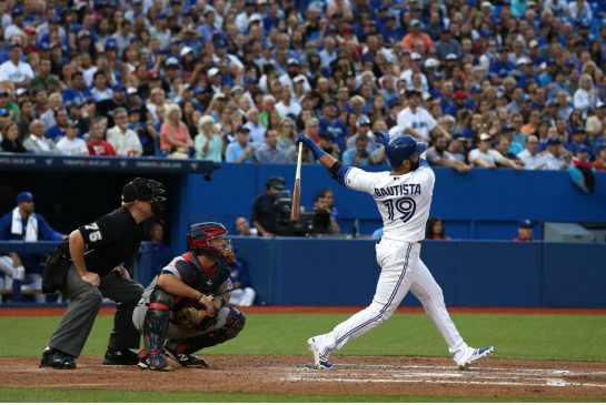 Jose Bautista hit his fifth career grand slam Wednesday as the Blue Jays bats continued to overcome starter Drew Hutchison's struggles