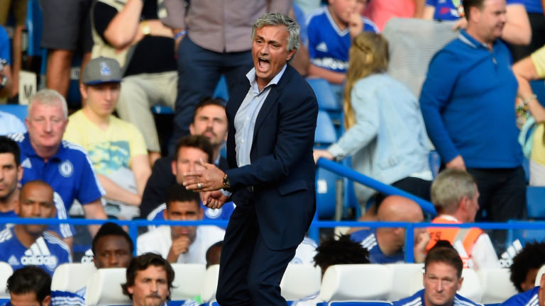 Jose Mourinho reacted angrily after his medical staff ran onto the pitch