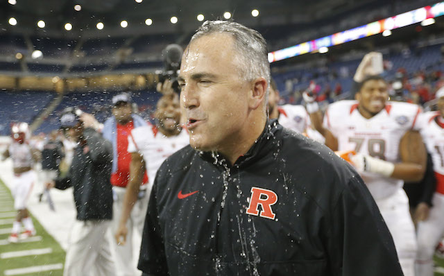 Kyle Flood could be in trouble over an email sent to a Rutgers faculty member