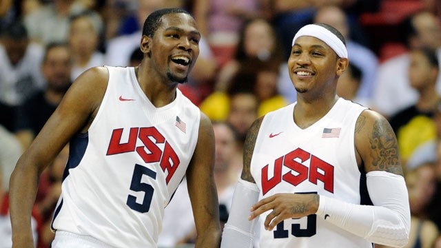 Kevin Durant Carmelo Anthony Team USA 2012