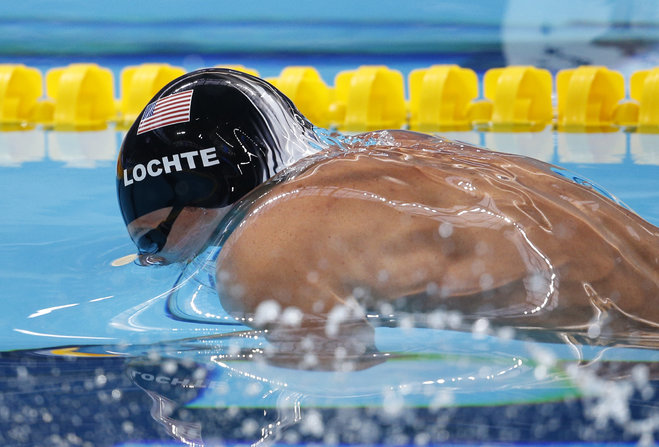 United States gold medal winner Ryan Lochte competes in the men's 200m individual medley final at the Swimming World Championships in Kazan Russia Thursday Aug. 6 2015