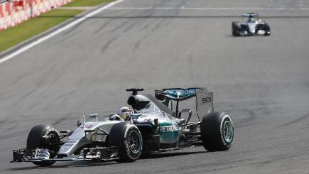 Mercedes driver Lewis Hamilton won the Belgian Grand Prix ahead of team-mate Nico Rosberg