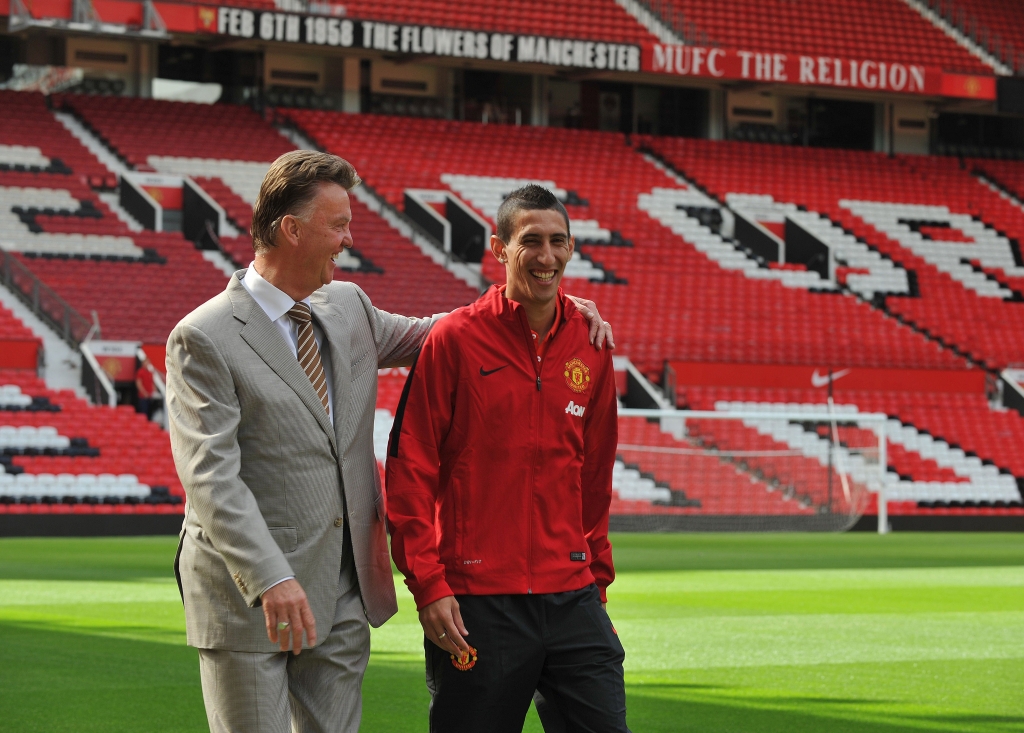 Louis van Gaal & Angel Di Maria Manchester United FC