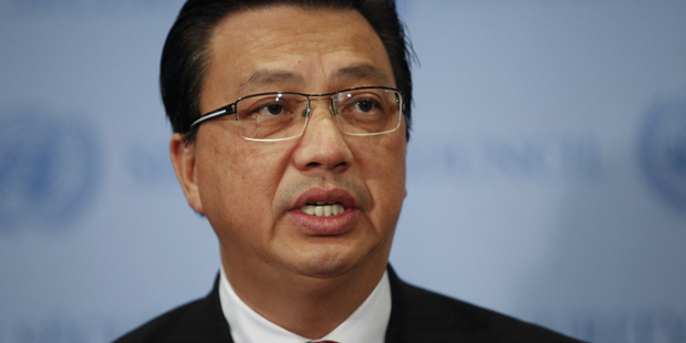 Malaysian Minister of Transport Dato Sri Liow Tiong Lai speaks during a press conference