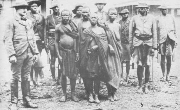 Mbuya Nehanda and Sekuru Kaguvi before they were hanged by the colonial regime