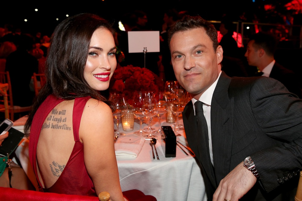 Actress Megan Fox and Brian Austin Green attend Ferrari's 60th Anniversary in the USA Gala at the Wallis Annenberg Center for the Performing Arts in Beverly Hills California