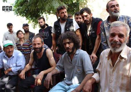 Man walks in on his own funeral after 36 hours stuck under rubble in wake of Douma bombing