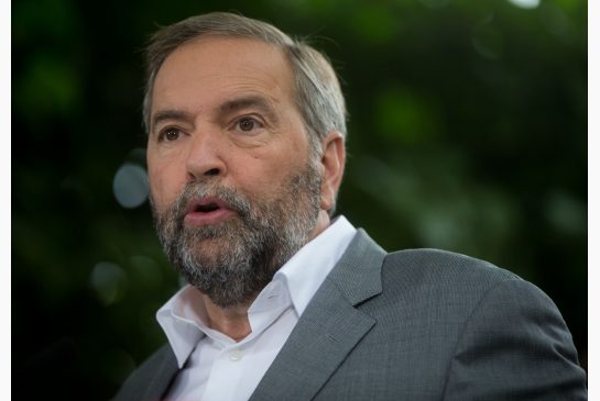 At a campaign stop in Vancouver on Thursday NDP Leader Tom Mulcair said'Polls will go up and down between now and the election. What we know is this that we've got two months of hard work ahead of us before the election