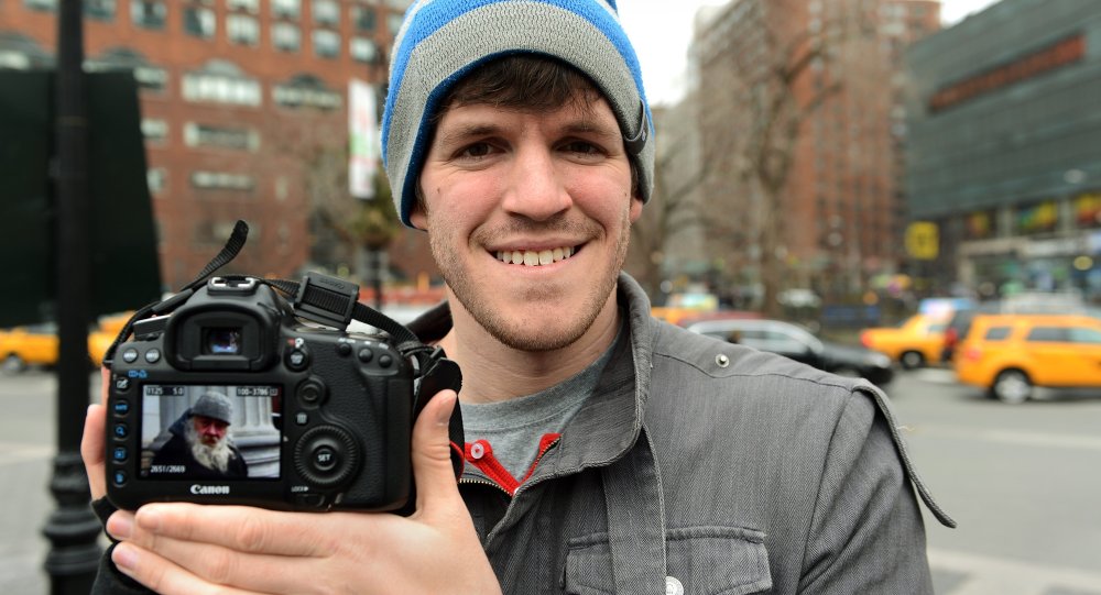 Brandon Stanton, creator of the Humans of New York blog shows an image he took of a man named Carl