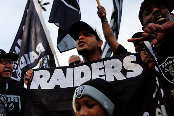 Fans of the Oakland Raiders