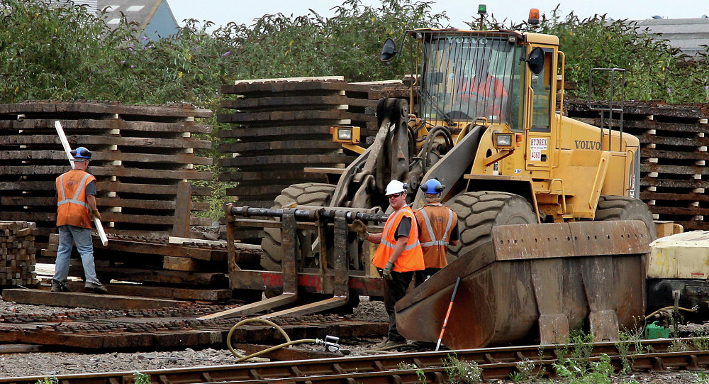 Sleeper stackers at Eastleigh