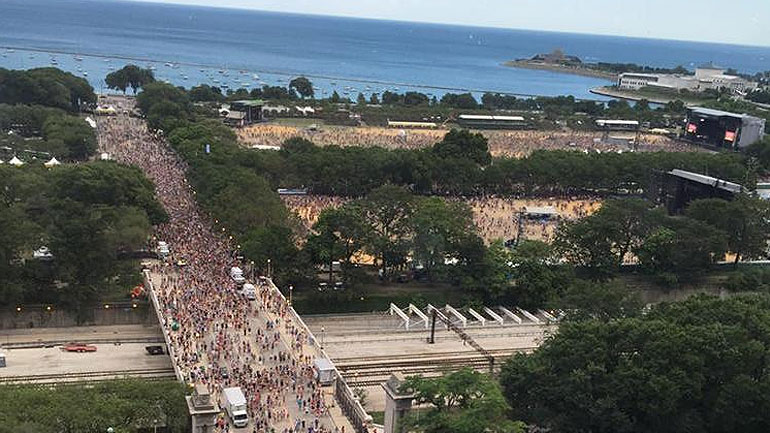 Lollapalooza evacuated due to dangerous weather conditions