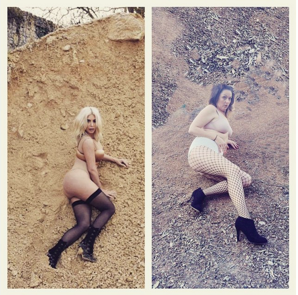 Australian comedian cheekily recreates celebrity Instagrams