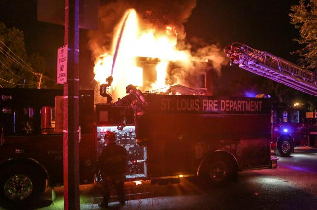 Police Tear Gas Protesters After St. Louis Officer Fatally Shoots Black