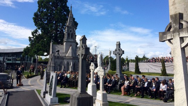 President Higgins was among those at the centenary event