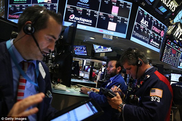 Reaction The prospect of an increase hit shares on Wall Street with the Dow Jones falling 127.21 to 17292.54 in early trading